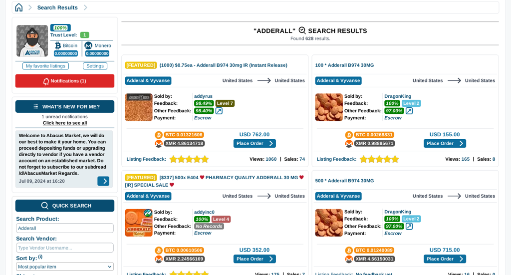 Abacus Darknet Market Adderall Selection