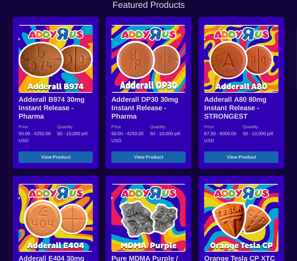 AddyRus Product Selection