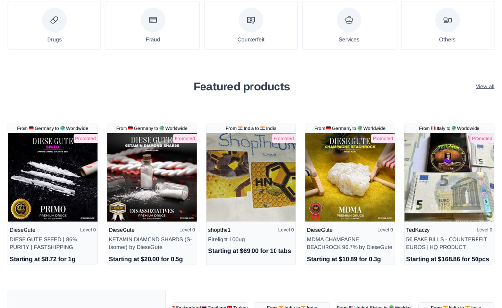 Atlas Darknet Market Featured Products