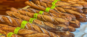 Bagguetes Bread On A Table