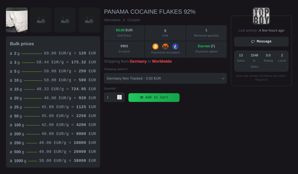 Nexus Darknet Market Vendor Product Selection