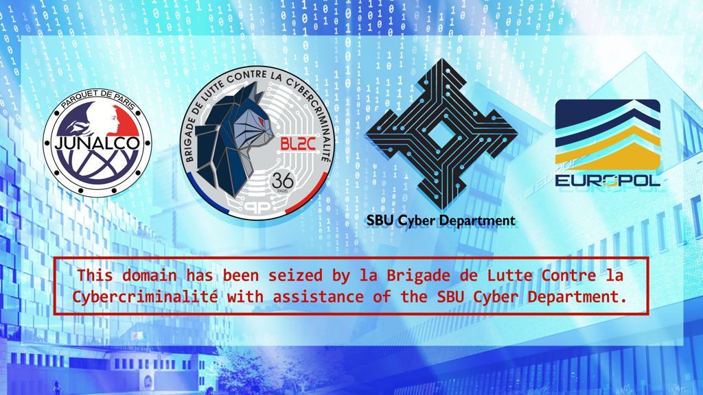Seizure Banner used by authorities on XSS.is domain